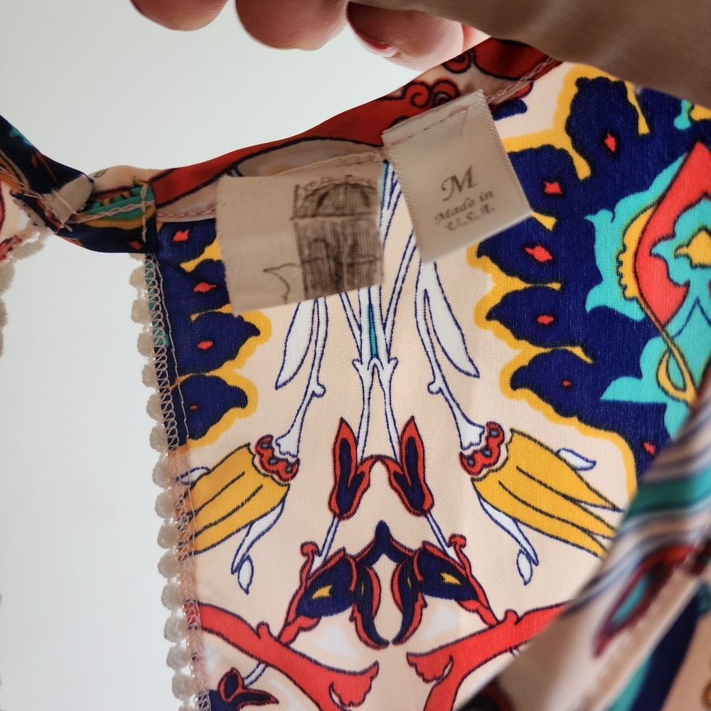 Colorful Patterned Jumpsuit - Picture 5 of 5
